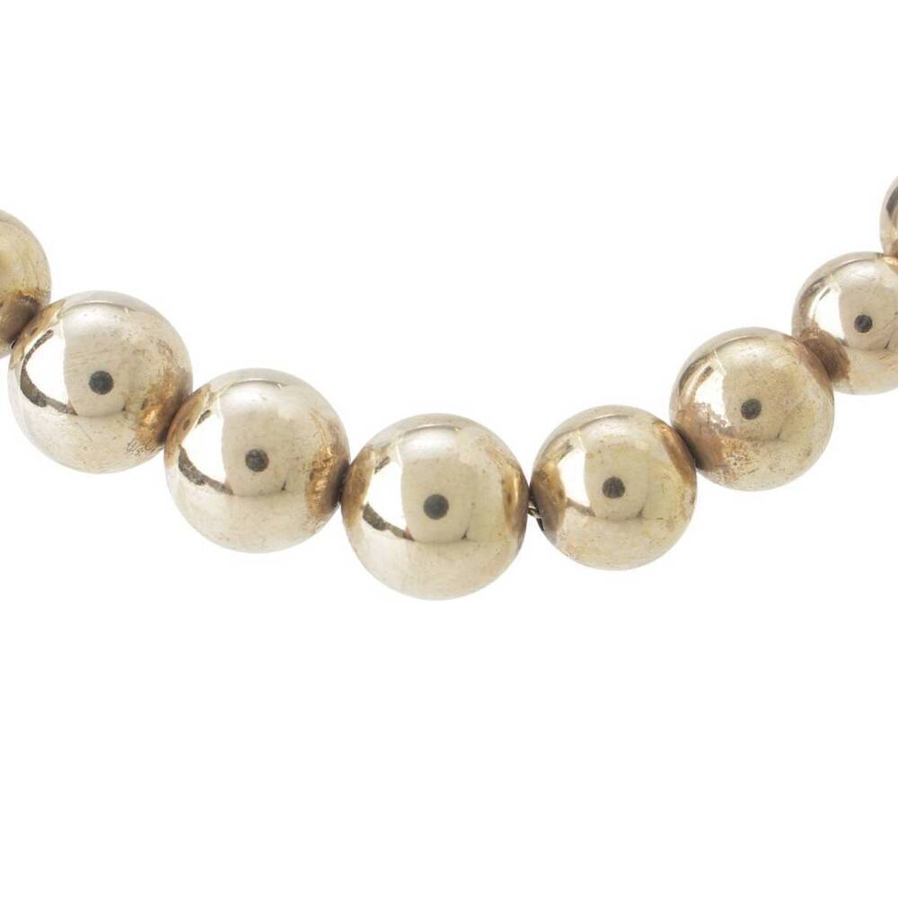 Tiffany Co Ball Chain Graduated Necklace Silver